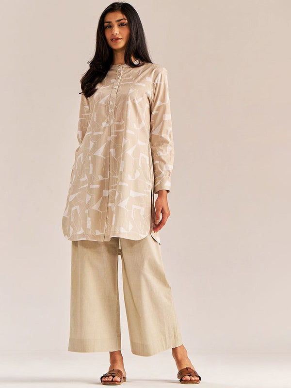 Gangal Printed Pure Cotton Top & Palazzos Co-ord