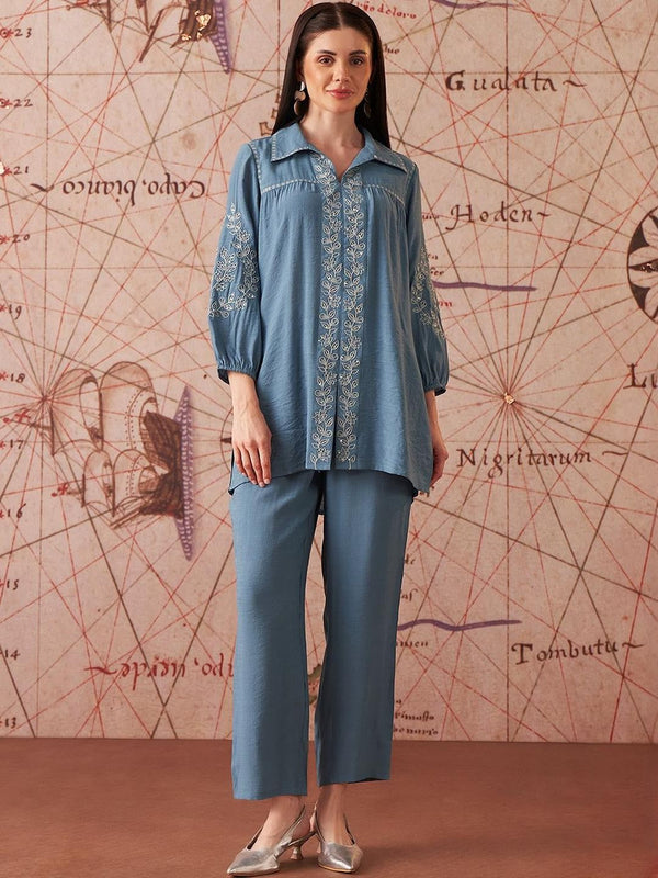 Women Embroidered Co-ord Set