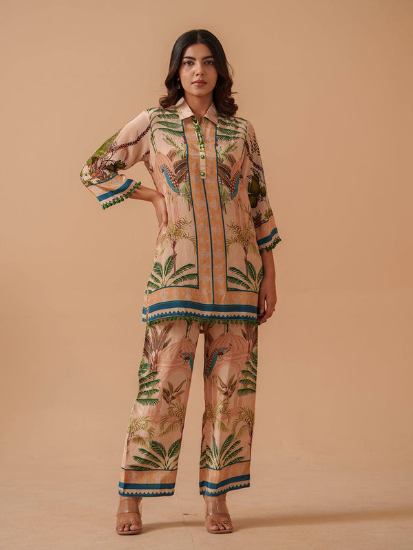 Printed Tunic With Trousers Co-Ords