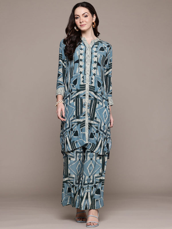 Printed Tunic & Palazzos